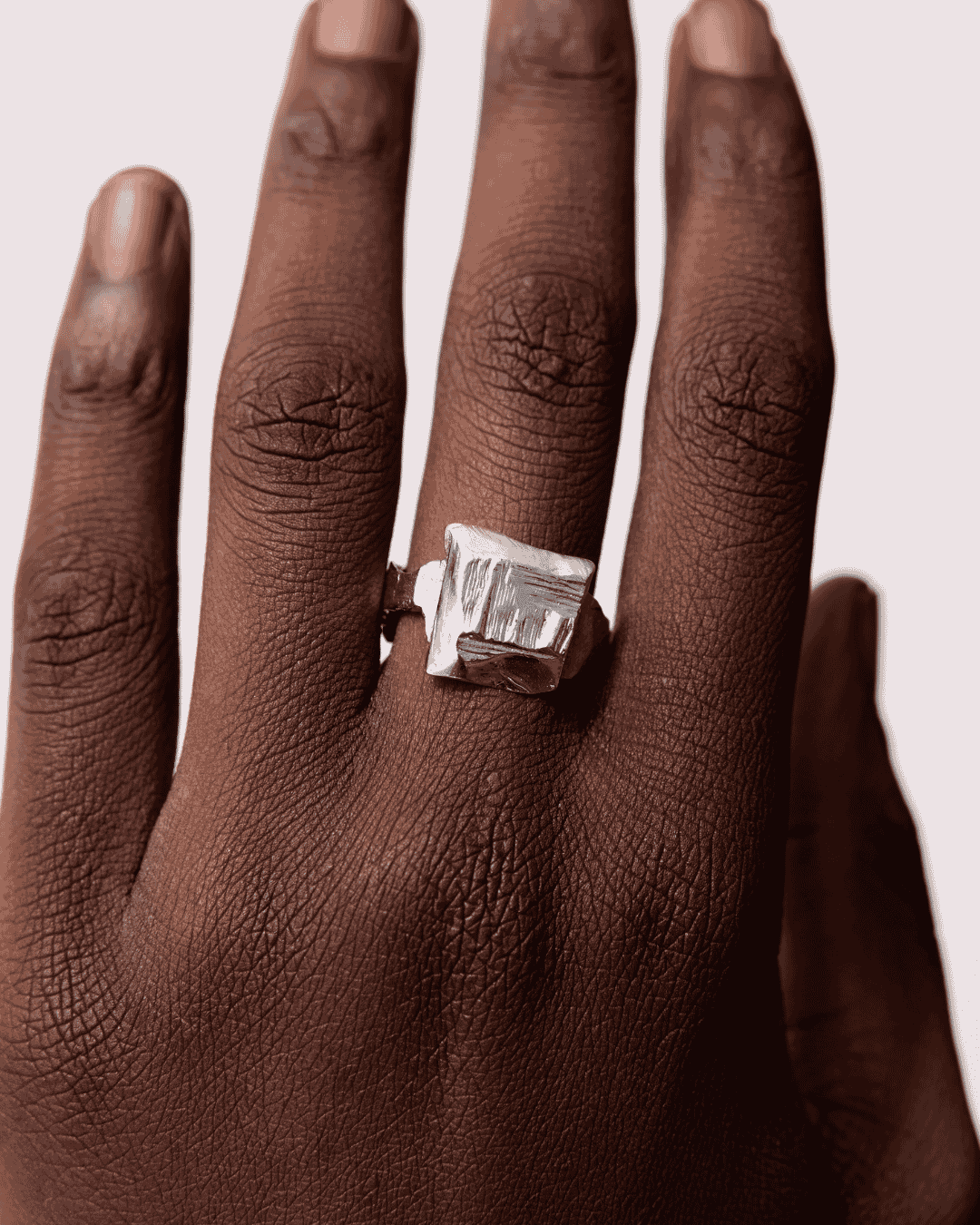 Carre Ring Silver